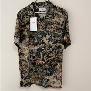 OVADIA Forest Print Men's Casual Shirt